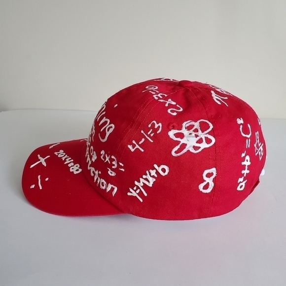 Vintage Mathematic Equation Red Unisex Hat - Picture 3 of 6